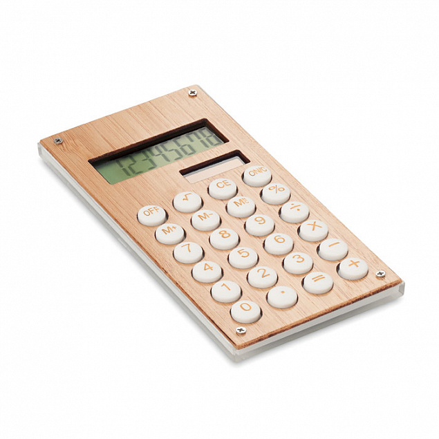 Калькулятор 8-разрядный бамбук с логотипом в Ставрополе заказать по выгодной цене в кибермаркете AvroraStore