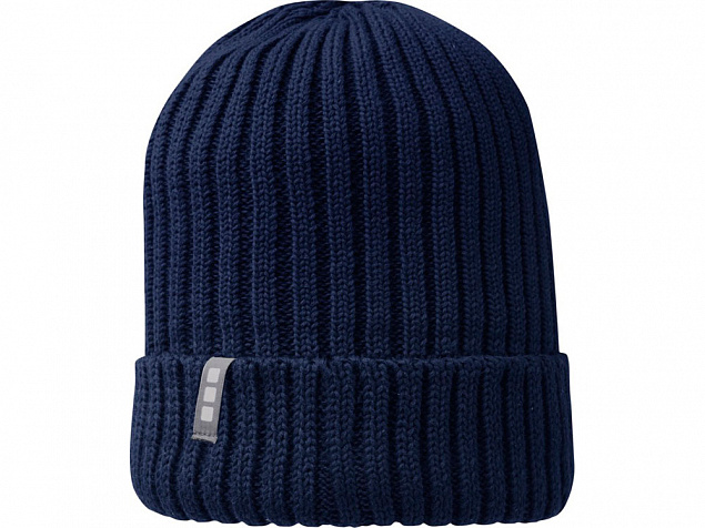Ives, органическая шапка, темно-синий с логотипом в Ставрополе заказать по выгодной цене в кибермаркете AvroraStore