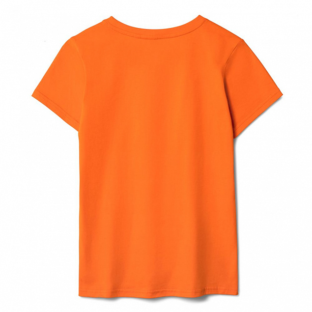 Футболка женская T-bolka Lady, оранжевая с логотипом в Ставрополе заказать по выгодной цене в кибермаркете AvroraStore