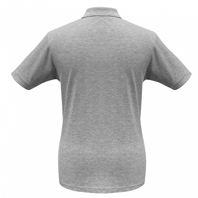 Рубашка поло Safran серый меланж с логотипом в Ставрополе заказать по выгодной цене в кибермаркете AvroraStore