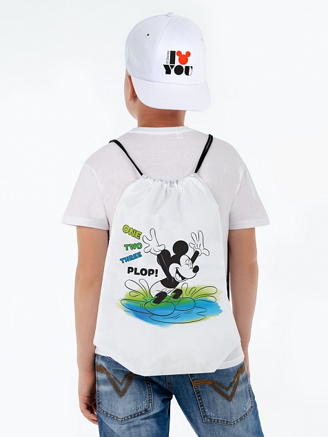 Рюкзак «Микки Маус. Plop», белый с логотипом в Ставрополе заказать по выгодной цене в кибермаркете AvroraStore