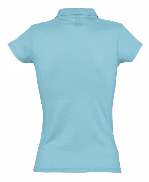 Рубашка поло женская Prescott Women 170, бирюзовая с логотипом в Ставрополе заказать по выгодной цене в кибермаркете AvroraStore