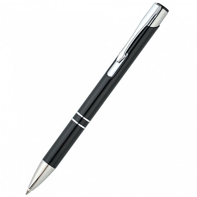 Ручка металлическая Holly - Черный AA с логотипом в Ставрополе заказать по выгодной цене в кибермаркете AvroraStore
