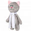 Мягкая игрушка Beastie Toys, котик с белым шарфом с логотипом в Ставрополе заказать по выгодной цене в кибермаркете AvroraStore