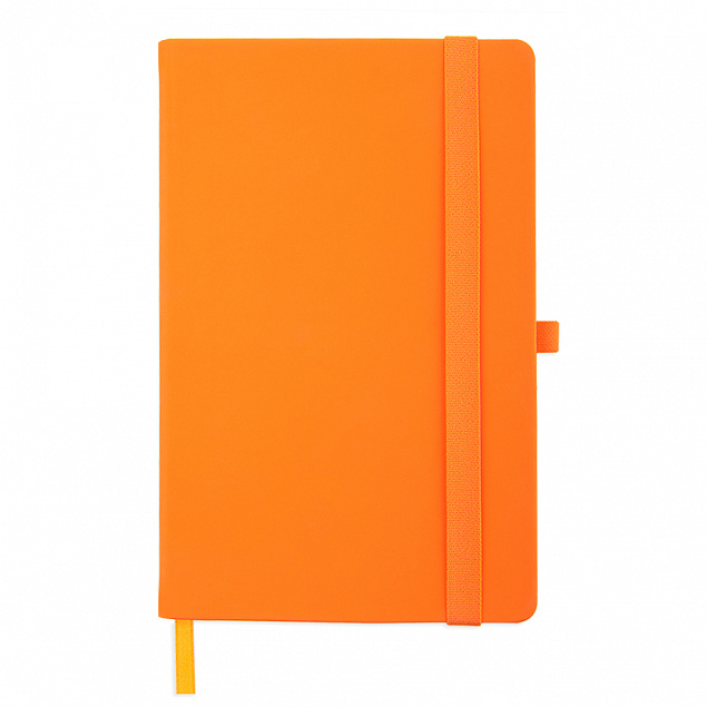 Бизнес-блокнот А5 FLIPPY, оранжевый, твердая обложка, в линейку с логотипом в Ставрополе заказать по выгодной цене в кибермаркете AvroraStore