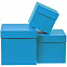 Коробка Cube S, голубая с логотипом в Ставрополе заказать по выгодной цене в кибермаркете AvroraStore
