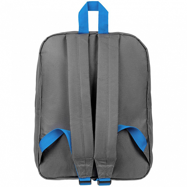 Рюкзак Sensa, серый с синим с логотипом в Ставрополе заказать по выгодной цене в кибермаркете AvroraStore