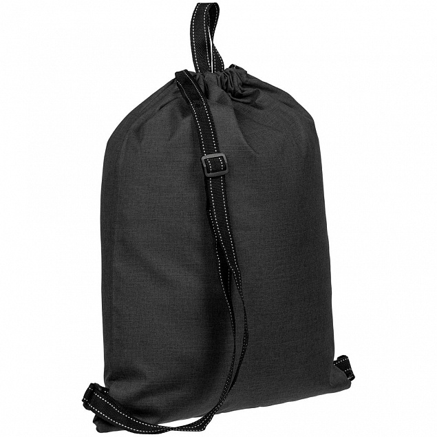 Рюкзак на затяжках Melango, черный с логотипом в Ставрополе заказать по выгодной цене в кибермаркете AvroraStore