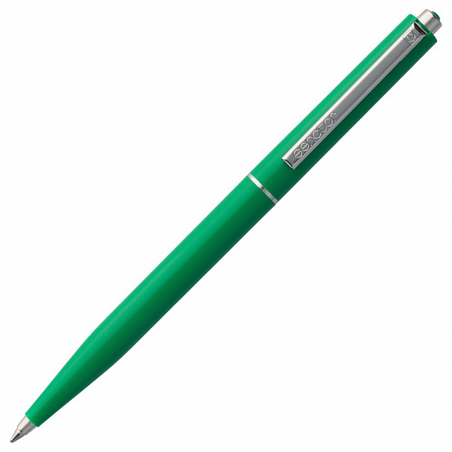 Ручка шариковая Senator Point ver. 2, зеленая с логотипом в Ставрополе заказать по выгодной цене в кибермаркете AvroraStore
