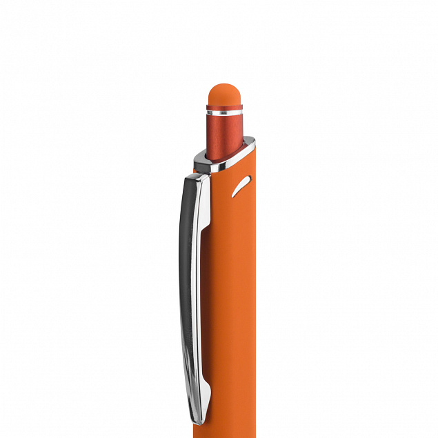 Шариковая ручка Quattro, оранжевая с логотипом в Ставрополе заказать по выгодной цене в кибермаркете AvroraStore