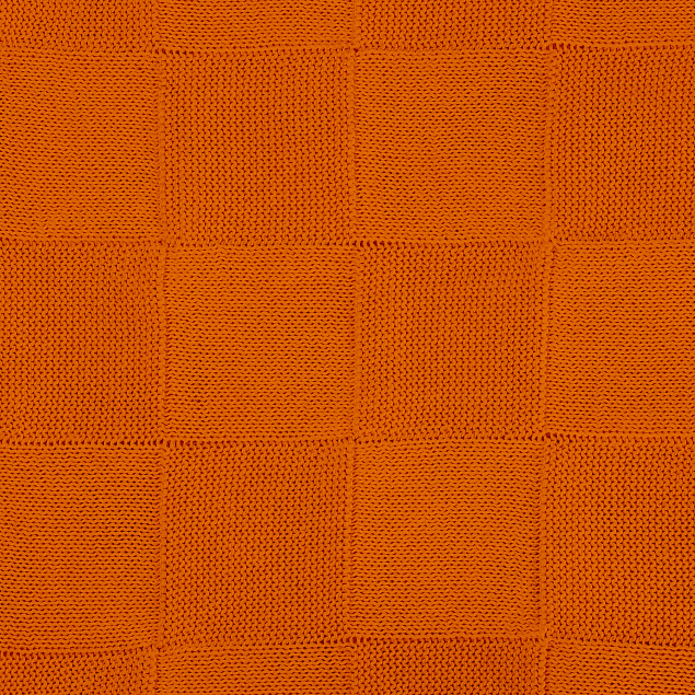 Плед Cella вязаный, 160*90 см, оранжевый (без подарочной коробки) с логотипом в Ставрополе заказать по выгодной цене в кибермаркете AvroraStore