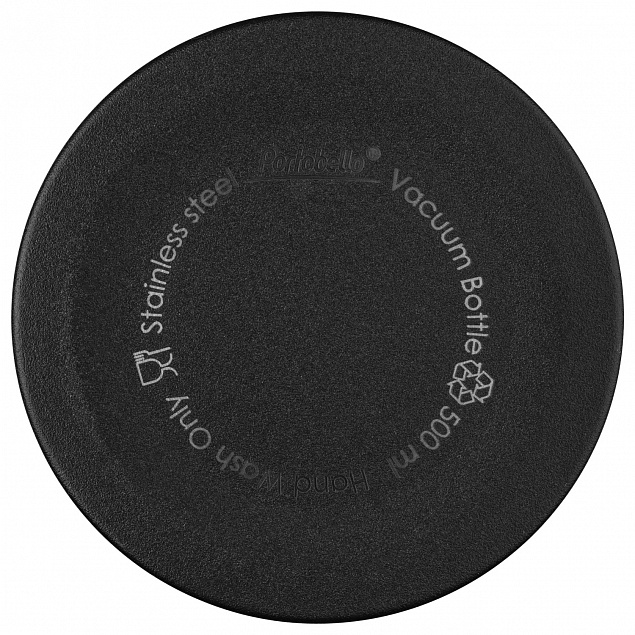 Термобутылка вакуумная герметичная, Fresco, 500 ml, черная с логотипом в Ставрополе заказать по выгодной цене в кибермаркете AvroraStore