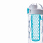 Герметичная бутылка для воды с контейнером для фруктов Honeycomb, бирюзовый с логотипом в Ставрополе заказать по выгодной цене в кибермаркете AvroraStore