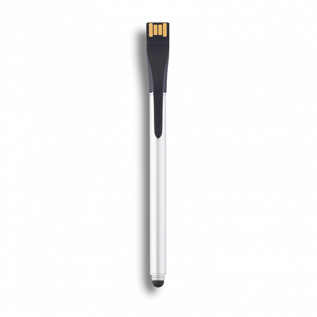 Ручка-стилус Point | 01 с флешкой на 4 ГБ, черный с логотипом в Ставрополе заказать по выгодной цене в кибермаркете AvroraStore