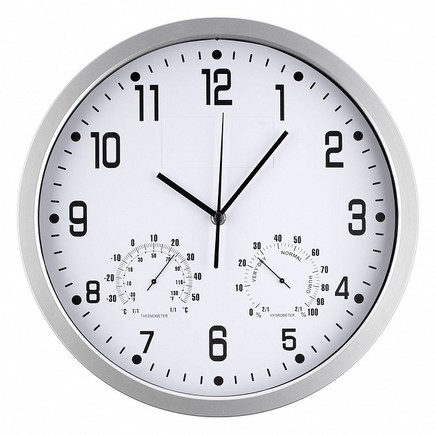 Часы настенные INSERT2, белые с логотипом в Ставрополе заказать по выгодной цене в кибермаркете AvroraStore