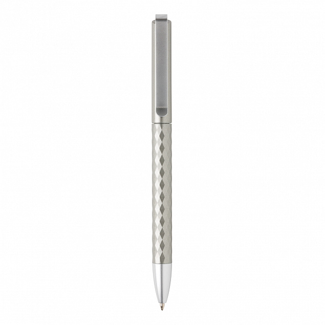 Ручка X3.1, серый с логотипом в Ставрополе заказать по выгодной цене в кибермаркете AvroraStore