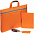 Набор Flexpen Shall Simple, оранжевый с логотипом в Ставрополе заказать по выгодной цене в кибермаркете AvroraStore