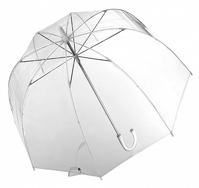 Прозрачный зонт-трость Clear с логотипом в Ставрополе заказать по выгодной цене в кибермаркете AvroraStore