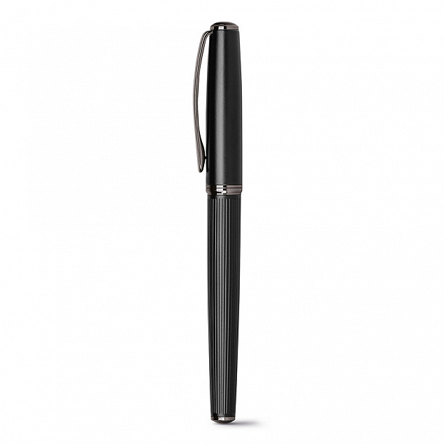 Письменный набор IMPERIO, ручка и ручка-роллер, черный с логотипом в Ставрополе заказать по выгодной цене в кибермаркете AvroraStore