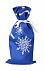 Чехол для шампанского «Снежинки», синий с логотипом в Ставрополе заказать по выгодной цене в кибермаркете AvroraStore