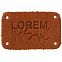 Лейбл кожаный Beta, S, горчичный с логотипом в Ставрополе заказать по выгодной цене в кибермаркете AvroraStore
