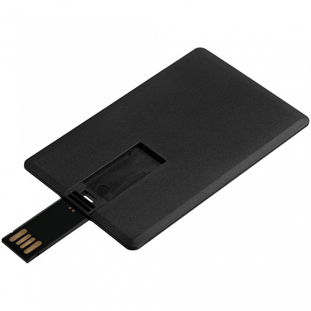 Флешка Card, 8 Гб, черная с логотипом в Ставрополе заказать по выгодной цене в кибермаркете AvroraStore
