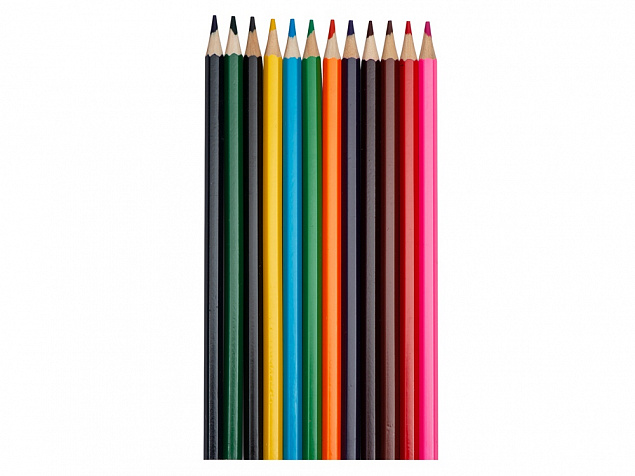 Набор из 12 шестигранных цветных карандашей «Hakuna Matata» с логотипом в Ставрополе заказать по выгодной цене в кибермаркете AvroraStore