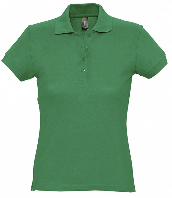 Рубашка поло женская PASSION 170, ярко-зеленая с логотипом в Ставрополе заказать по выгодной цене в кибермаркете AvroraStore