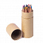 Набор цветных карандашей мини FLORA ,12 цветов с логотипом в Ставрополе заказать по выгодной цене в кибермаркете AvroraStore