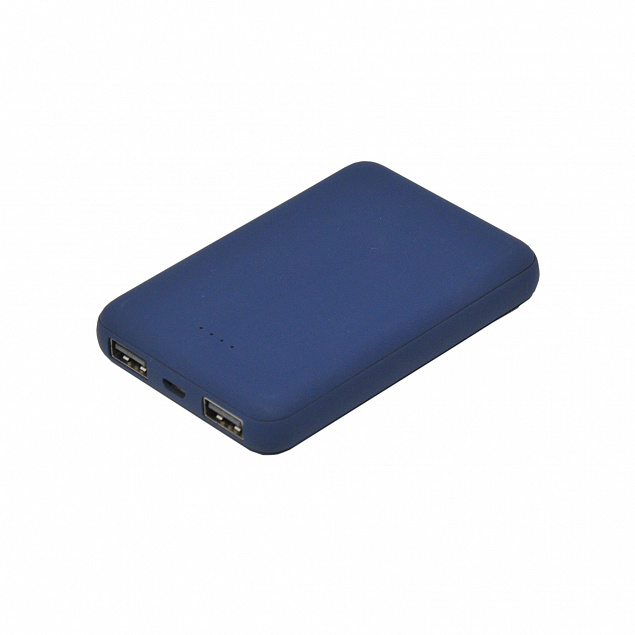 Внешний аккумулятор, Vogue PB, 5000 mAh, синий, подарочная упаковка с блистером с логотипом в Ставрополе заказать по выгодной цене в кибермаркете AvroraStore