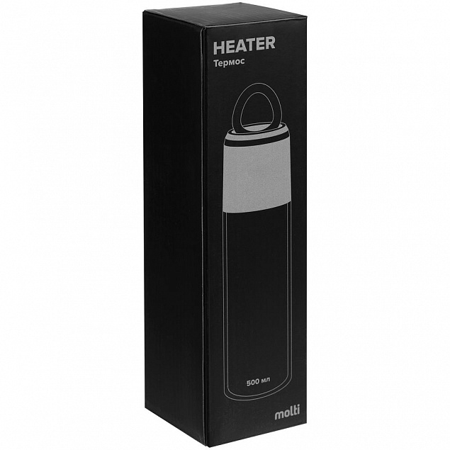 Термос Heater, белый с логотипом в Ставрополе заказать по выгодной цене в кибермаркете AvroraStore