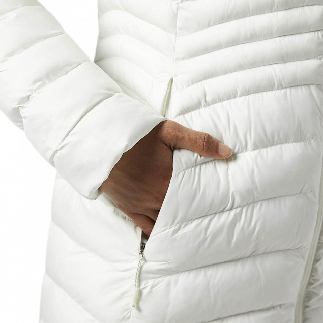 Куртка женская Outdoor Downlike, белая с логотипом в Ставрополе заказать по выгодной цене в кибермаркете AvroraStore