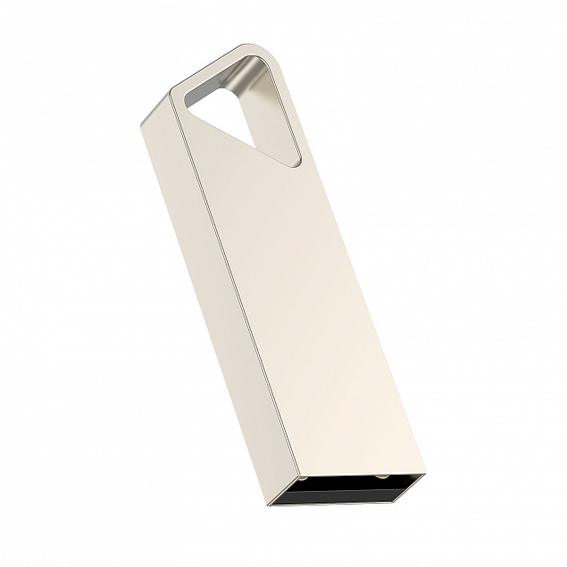 USB flash-карта SPLIT (16Гб), серебристая, 3,6х1,2х0,5 см, металл с логотипом в Ставрополе заказать по выгодной цене в кибермаркете AvroraStore