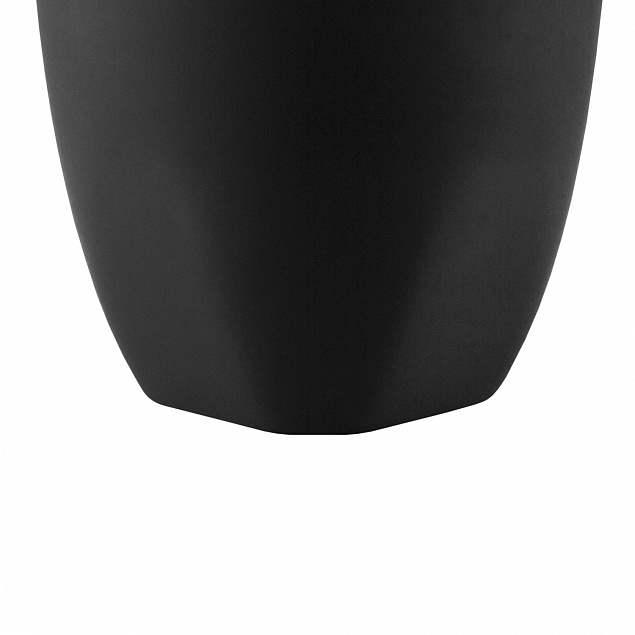 Керамическая кружка Tulip 380 ml, soft-touch, черная с логотипом в Ставрополе заказать по выгодной цене в кибермаркете AvroraStore