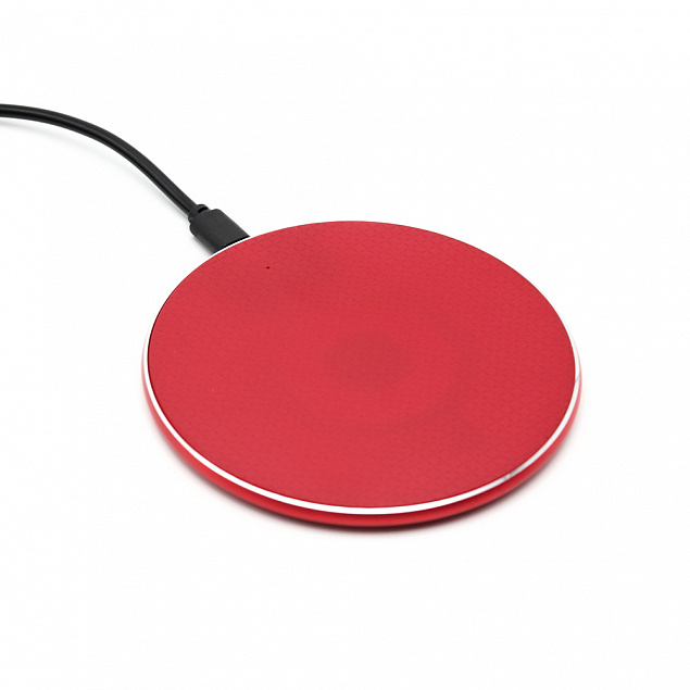 Беспроводное зарядное устройство Flappy, красный, красный с логотипом в Ставрополе заказать по выгодной цене в кибермаркете AvroraStore