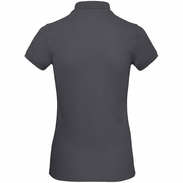 Рубашка поло женская Inspire, темно-серая с логотипом в Ставрополе заказать по выгодной цене в кибермаркете AvroraStore