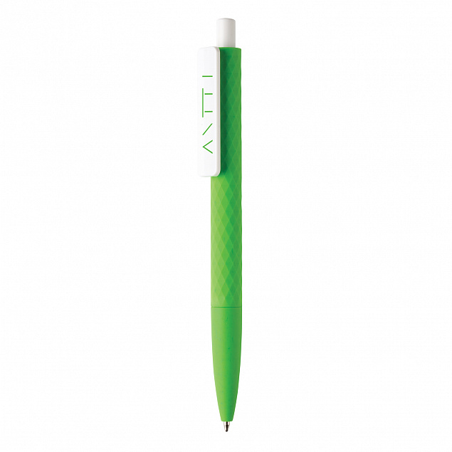 Ручка X3 Smooth Touch, зеленый с логотипом в Ставрополе заказать по выгодной цене в кибермаркете AvroraStore