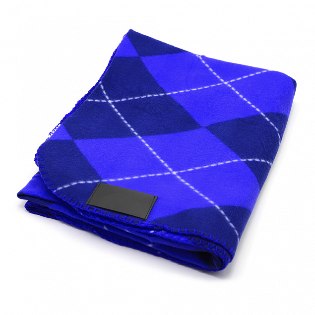 Плед Aberdeen, синий с логотипом в Ставрополе заказать по выгодной цене в кибермаркете AvroraStore