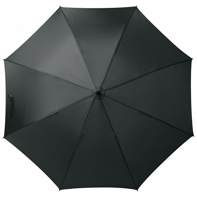 Зонт-трость Wind, черный с логотипом в Ставрополе заказать по выгодной цене в кибермаркете AvroraStore