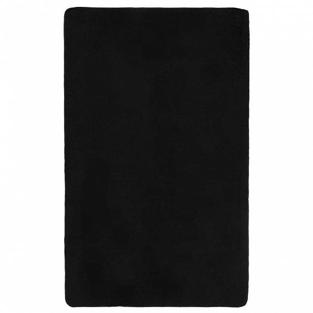 Флисовый плед Warm&Peace, черный с логотипом в Ставрополе заказать по выгодной цене в кибермаркете AvroraStore