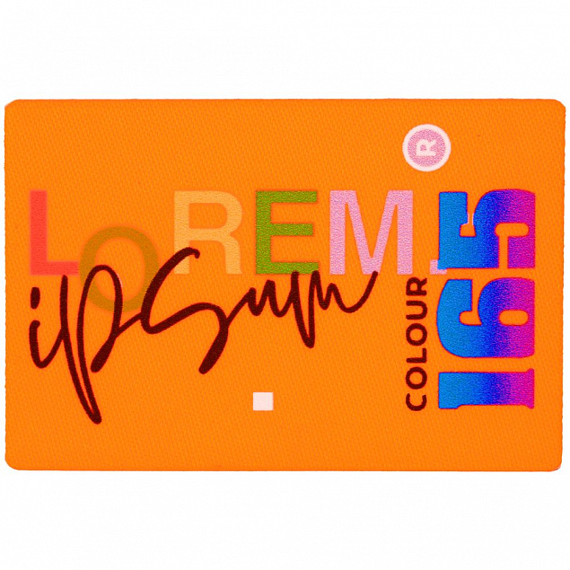 Наклейка тканевая Lunga, L,оранжевый неон с логотипом в Ставрополе заказать по выгодной цене в кибермаркете AvroraStore