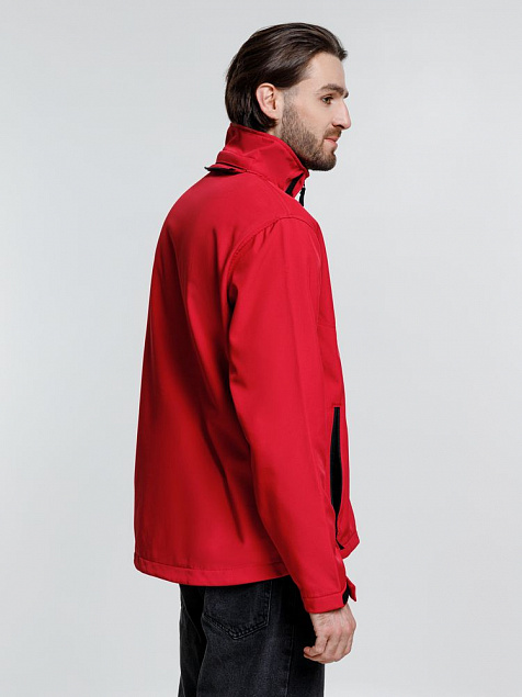 Куртка софтшелл мужская Zagreb, красная с логотипом в Ставрополе заказать по выгодной цене в кибермаркете AvroraStore