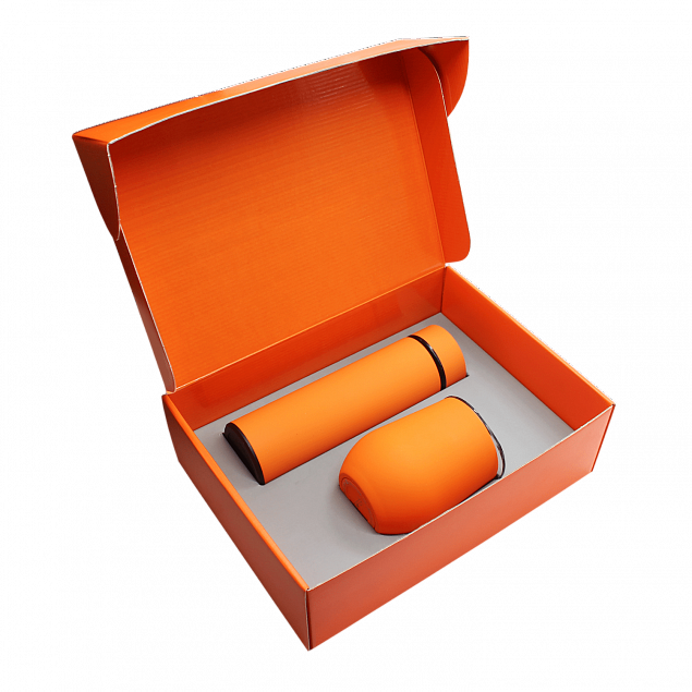 Набор Hot Box C (софт-тач) G, оранжевый с логотипом в Ставрополе заказать по выгодной цене в кибермаркете AvroraStore