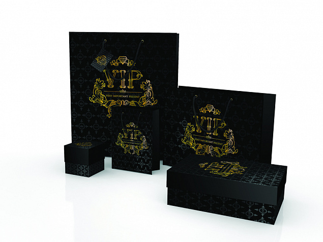 Коробка подарочная VERY IMPORTANT PRESENT с логотипом в Ставрополе заказать по выгодной цене в кибермаркете AvroraStore