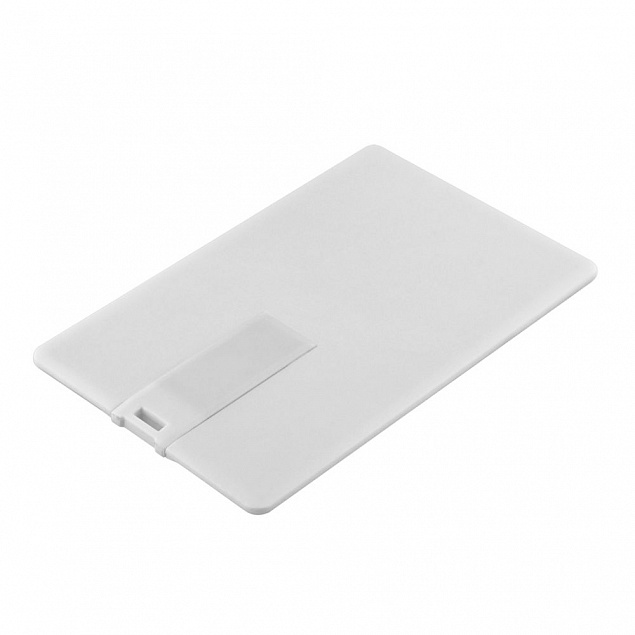 Флешка Card, 16 Гб, белая с логотипом в Ставрополе заказать по выгодной цене в кибермаркете AvroraStore