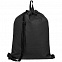 Рюкзак на затяжках Melango, черный с логотипом в Ставрополе заказать по выгодной цене в кибермаркете AvroraStore