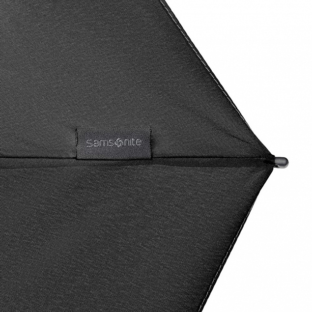 Складной зонт Alu Drop S, 4 сложения, автомат, черный с логотипом в Ставрополе заказать по выгодной цене в кибермаркете AvroraStore