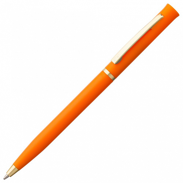 Ручка шариковая Euro Gold, оранжевая с логотипом в Ставрополе заказать по выгодной цене в кибермаркете AvroraStore