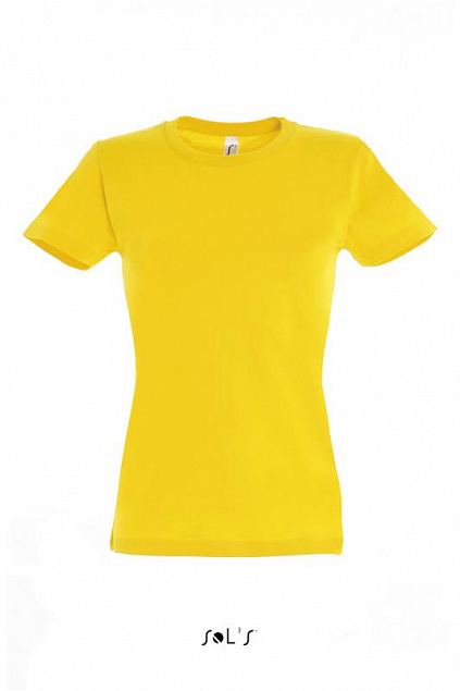 Фуфайка (футболка) IMPERIAL женская,Жёлтый L с логотипом в Ставрополе заказать по выгодной цене в кибермаркете AvroraStore