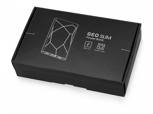 Портативное зарядное устройство XOOPAR GEO SLIM с логотипом в Ставрополе заказать по выгодной цене в кибермаркете AvroraStore